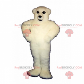Polar bear mascot with white hair - Redbrokoly.com