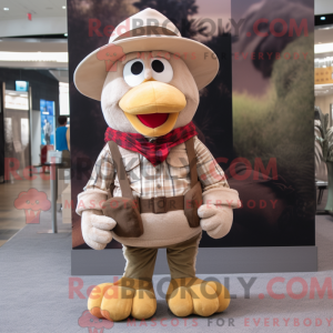 Beige Tyrkiet maskot...