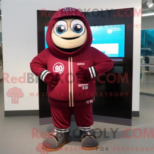 Maroon Pho maskot kostume...