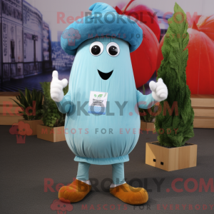 Sky Blue Turnip mascot...