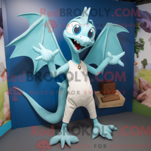 Cyan Pterodactyl máscara...