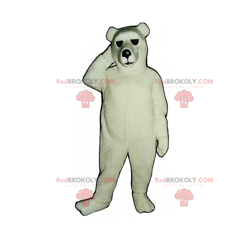 Classic polar bear mascot - Redbrokoly.com