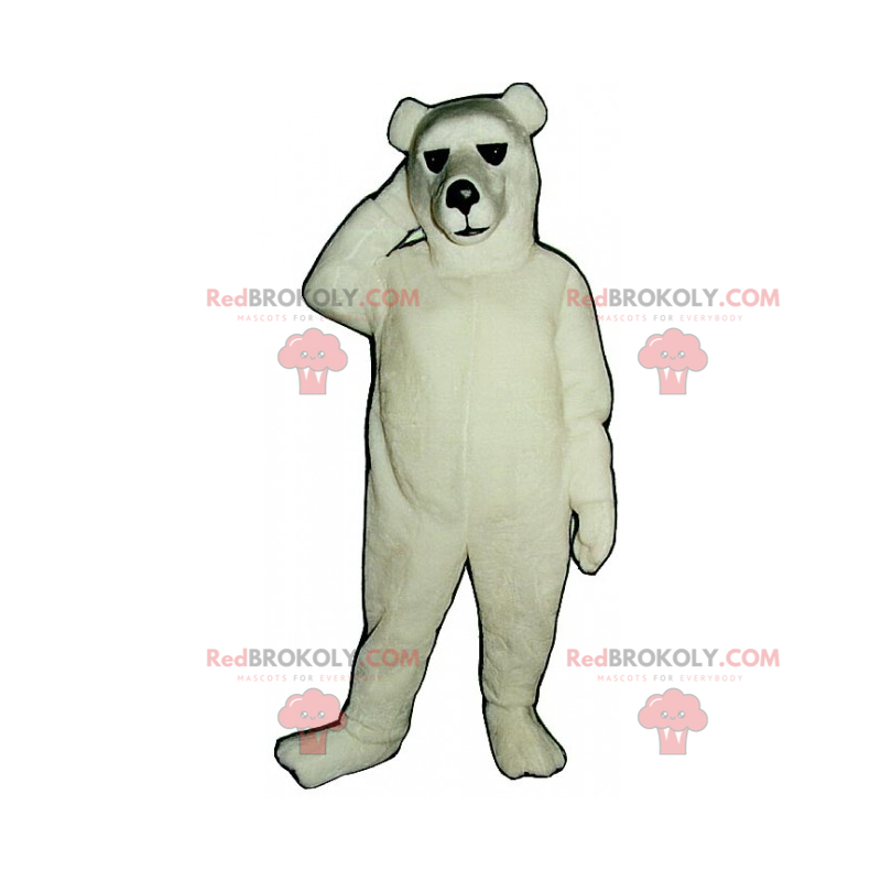 Klasyczna maskotka niedźwiedzia polarnego - Redbrokoly.com Klasyczna maskotka niedźwiedzia polarnego - Redbrokoly.com