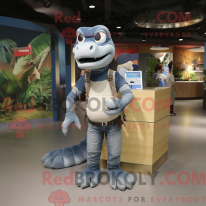 Grå Anaconda maskot drakt...