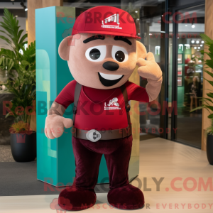 Maroon Hourglass mascot...