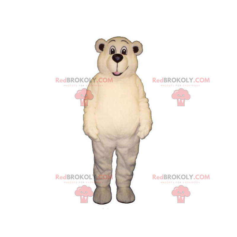 Uśmiechnięty maskotka niedźwiedź polarny - Redbrokoly.com