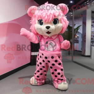 Máscara de leopardo Rosa...