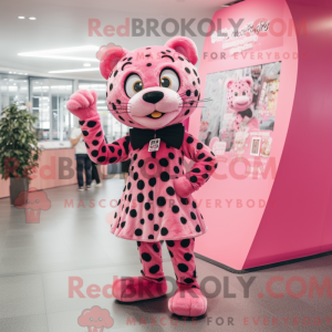 Máscara de leopardo Rosa...