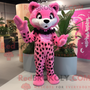 Máscara de leopardo Rosa...