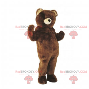 Weißnasiges Teddybär-Maskottchen - Redbrokoly.com
