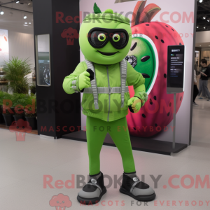 Postava maskota Lime Green...