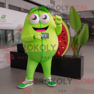 Limegrønn vannmelon máscara...