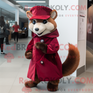 Maroon Marten maskot...