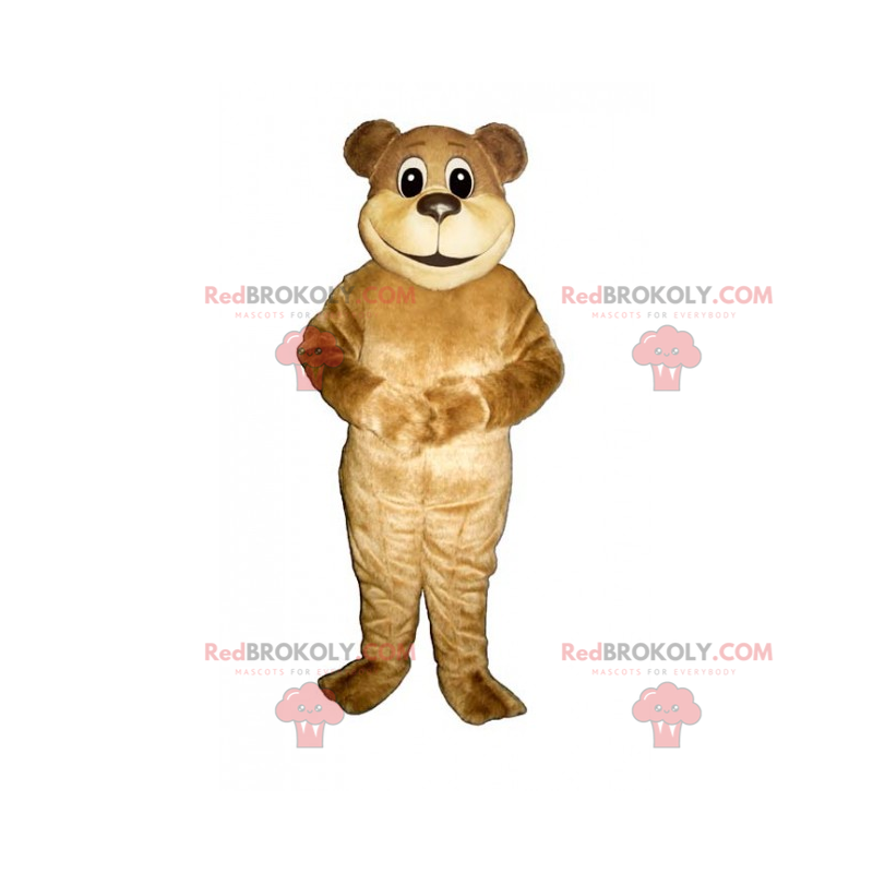 Bear beige hårmaskot - Redbrokoly.com