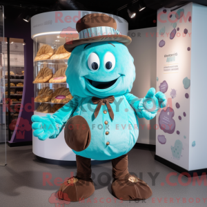 Turkis chokolade maskot...