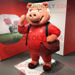 Red Sow Maskottchen Kostüm...
