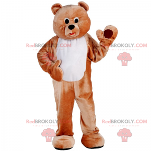 Mascotte d'ourson au ventre tout doux - Redbrokoly.com