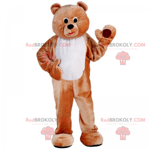 Mascotte teddybeer met een zachte buik - Redbrokoly.com