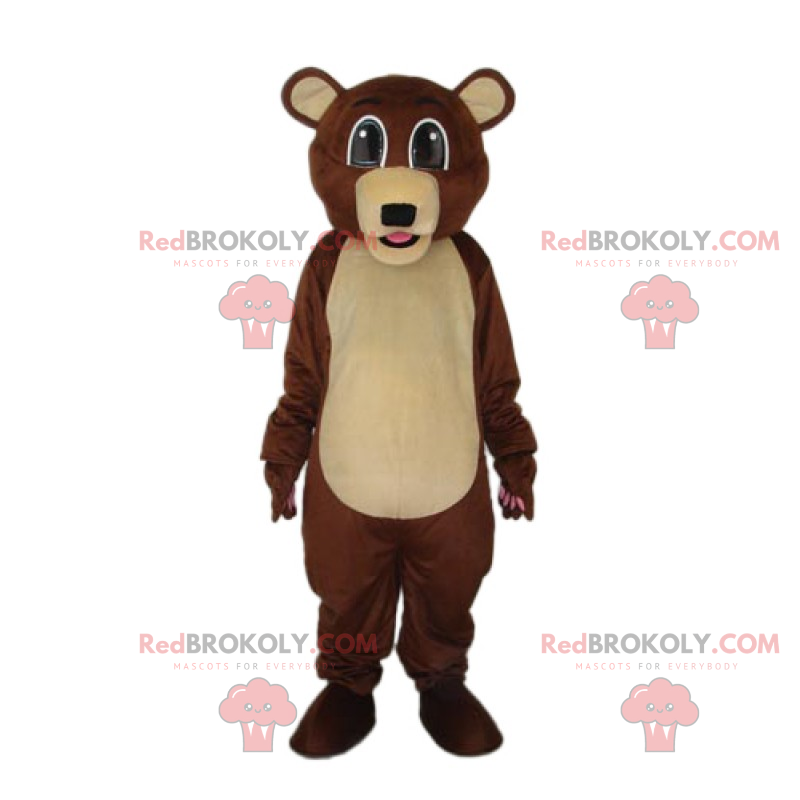 Mascota del oso con ojos grandes - Redbrokoly.com