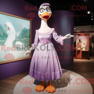Lavender Swans mascot...