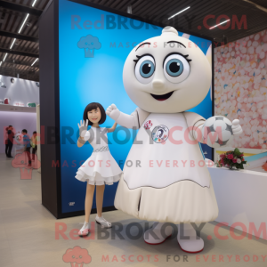 White Soccer Ball maskot...