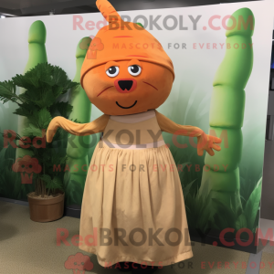 Tan Carrot mascottekostuum...