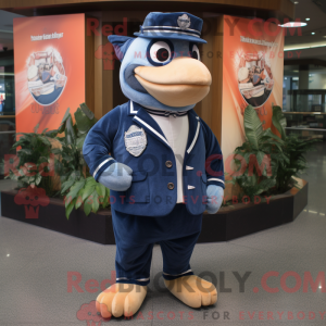 Navy laks maskot drakt...
