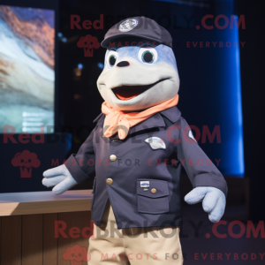 Navy laks maskot drakt...
