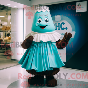 Maskottchenkostüm Cyan...