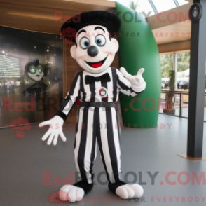 Fantasia de mascote Olive Mime com camiseta Henley e abotoaduras - Mascotes mímicos - REBROKO_268361 - RedBrokoly.com