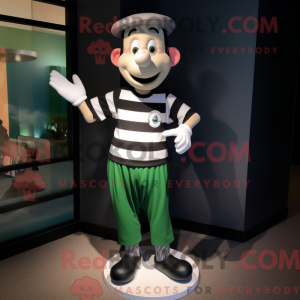 Olive Mime maskotdraktfigur...