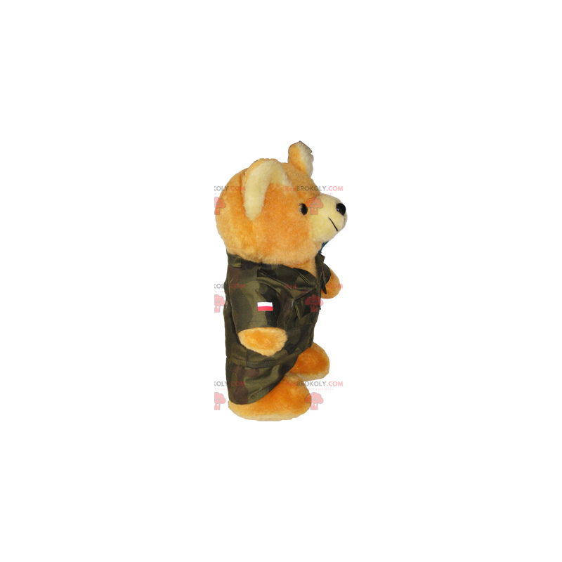 Urso mascote com casaco - Redbrokoly.com
