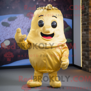 Gold Potato mascot costume...