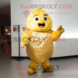 Gold Potato-mascottekostuum...