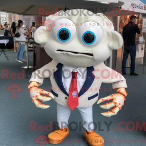 White Crab Cakes maskot...