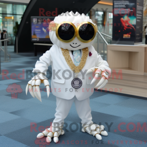 White Crab Cakes maskot...