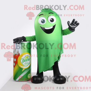 Green Soda Can maskot...