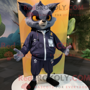 Navy Fruit Bat maskot...