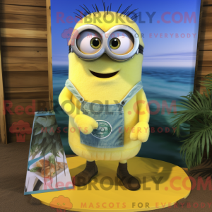 Lemon Yellow Scented Candle...