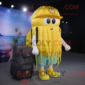 Yellow Jellyfish mascot...