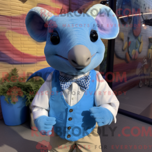 Disfraz de mascota Sky Blue...
