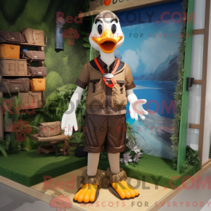 Brune gæs maskot kostume...
