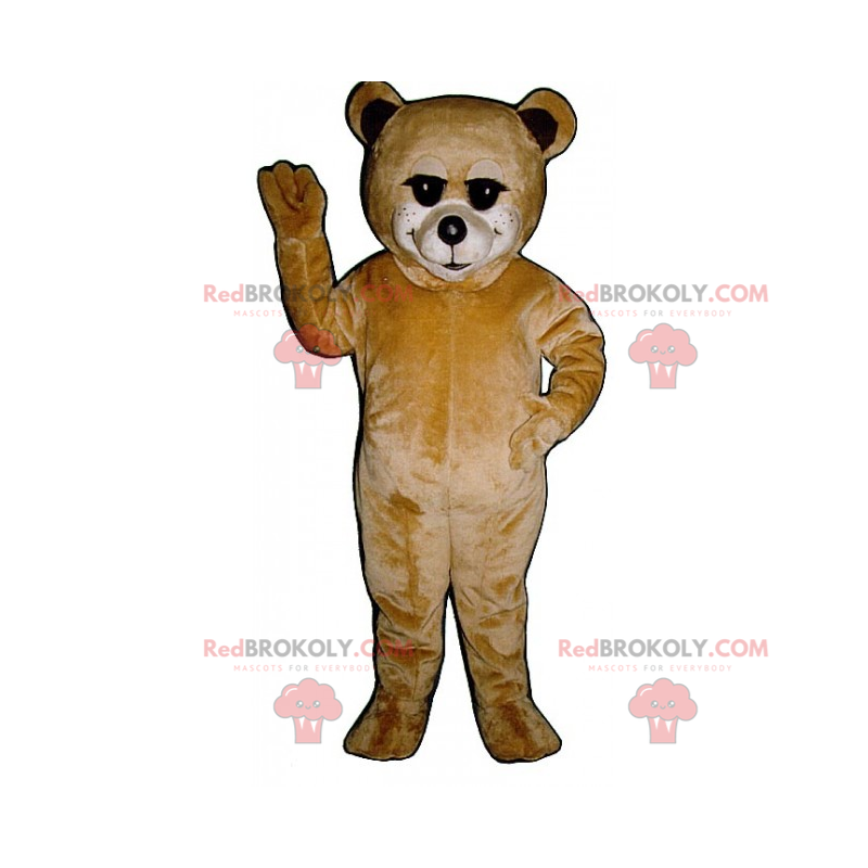 Mascote urso de pelúcia bege - Redbrokoly.com