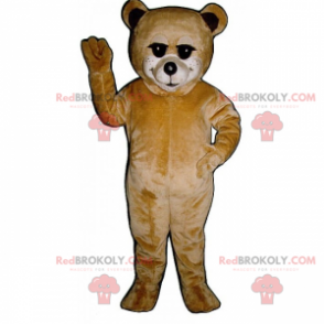 Beige teddy bear mascot - Redbrokoly.com