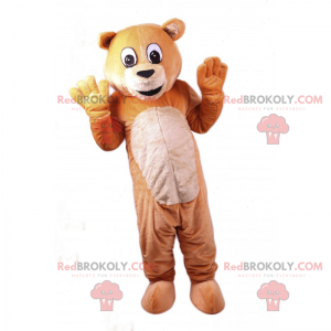 Mascotte d'ourson beige - Redbrokoly.com