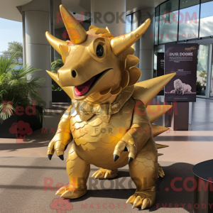 Gull Triceratops maskot...