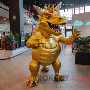 Gull Triceratops maskotka...