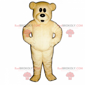 Mascotte teddybeer met grote ogen - Redbrokoly.com