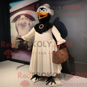 Cream Blackbird mascot...