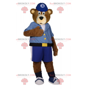 Mascotte dell'orsacchiotto in pantaloncini bermuda -